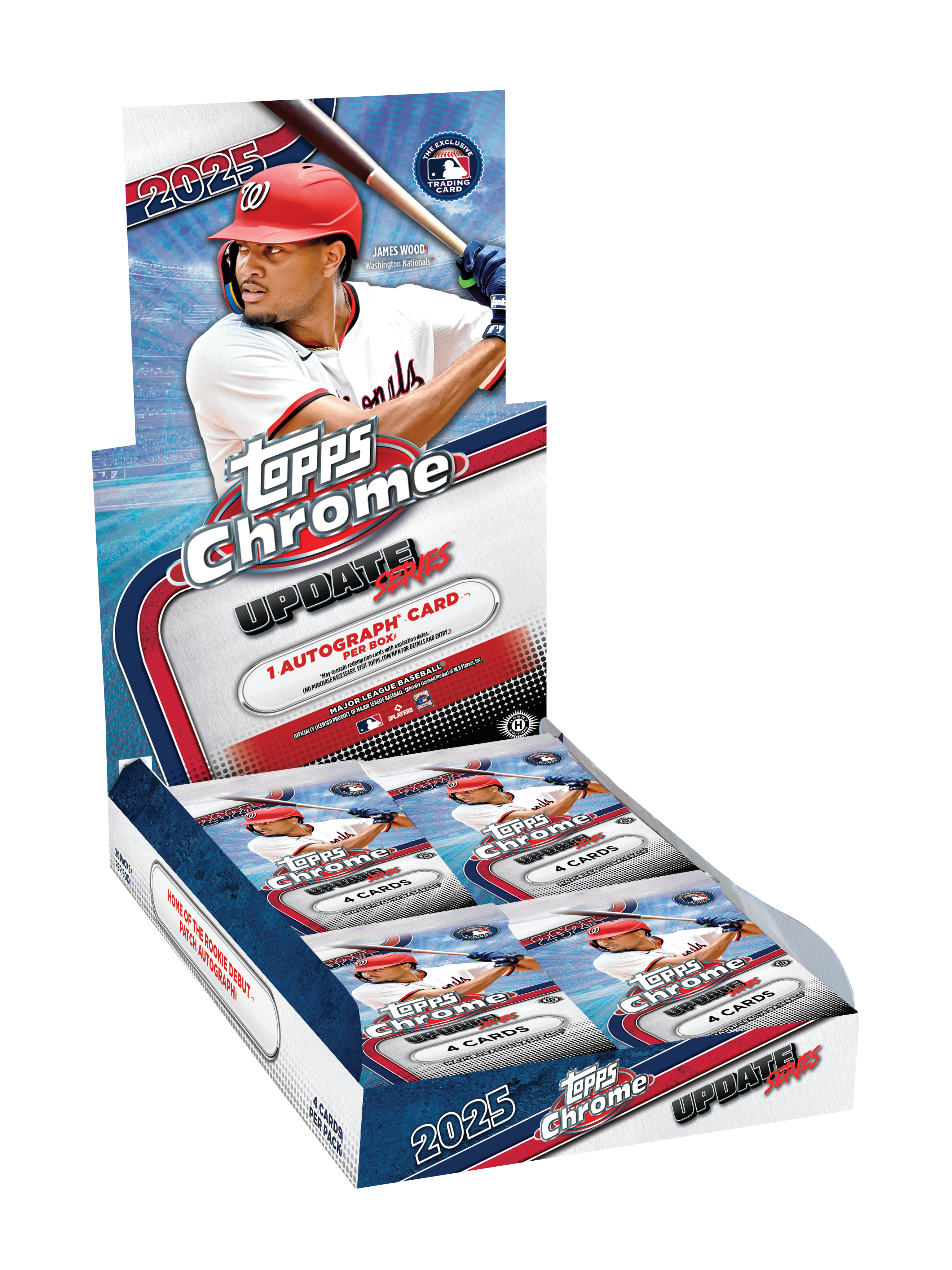 2025 Topps Chrome® Baseball Update Series - Hobby Box