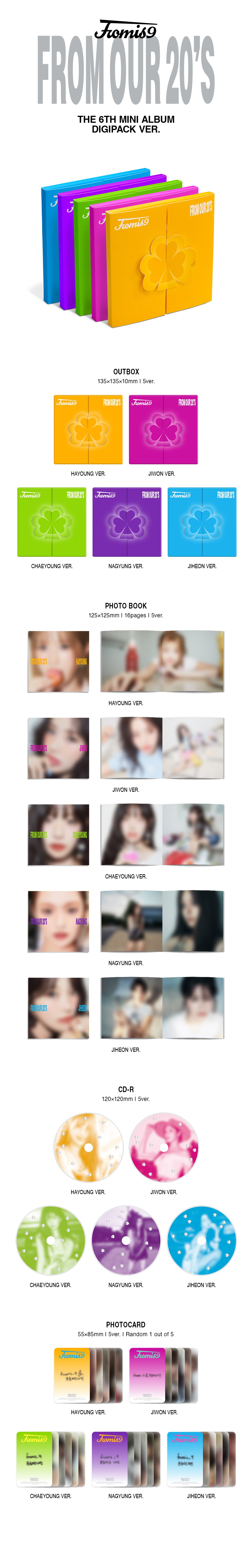 fromis_9 The 6th mini album 'From Our 20's' [Digipack Ver