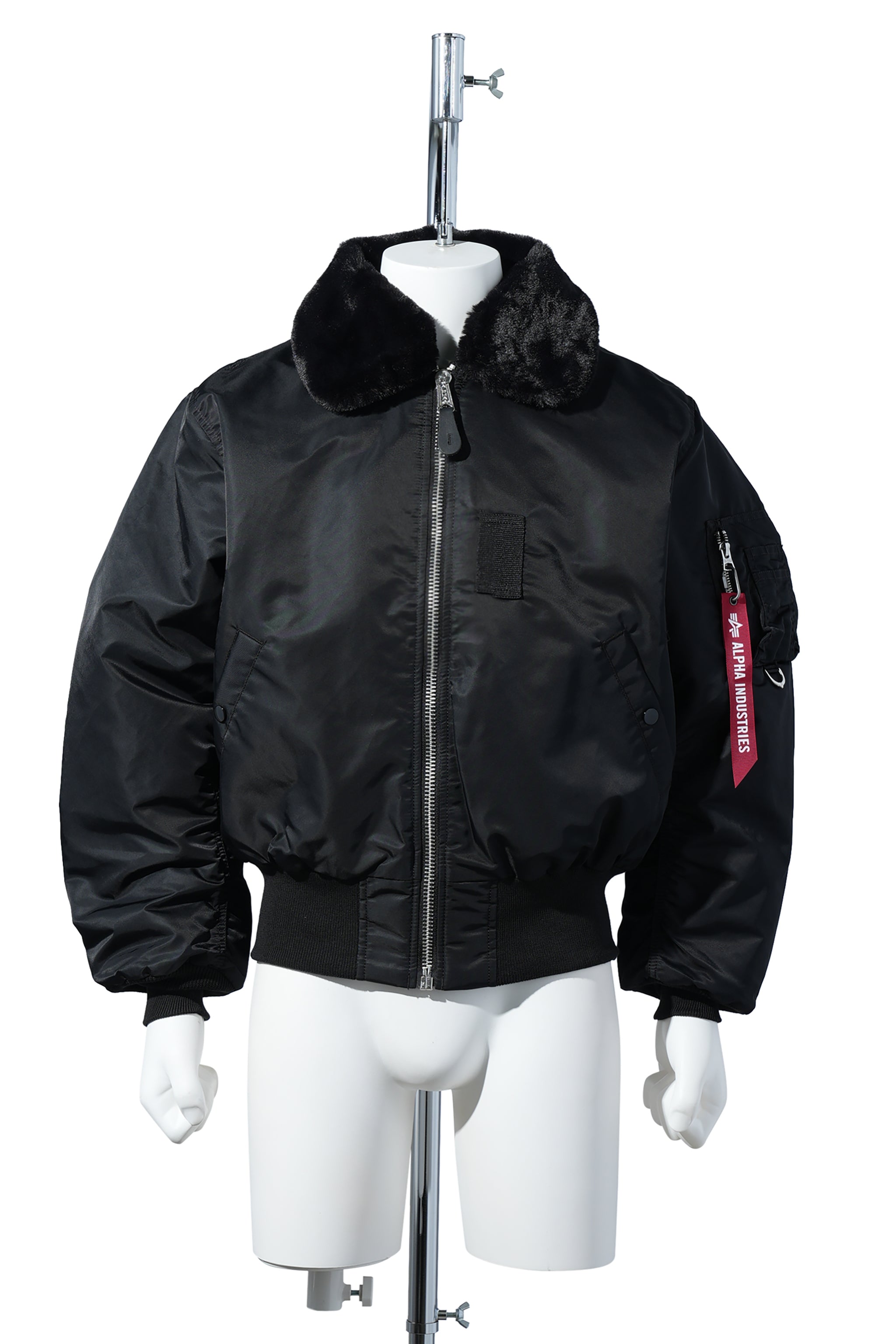 MASTERMIND WORLD x ALPHA INDUSTRIES B-15 FLIGHT JACKET / 012:BLACK