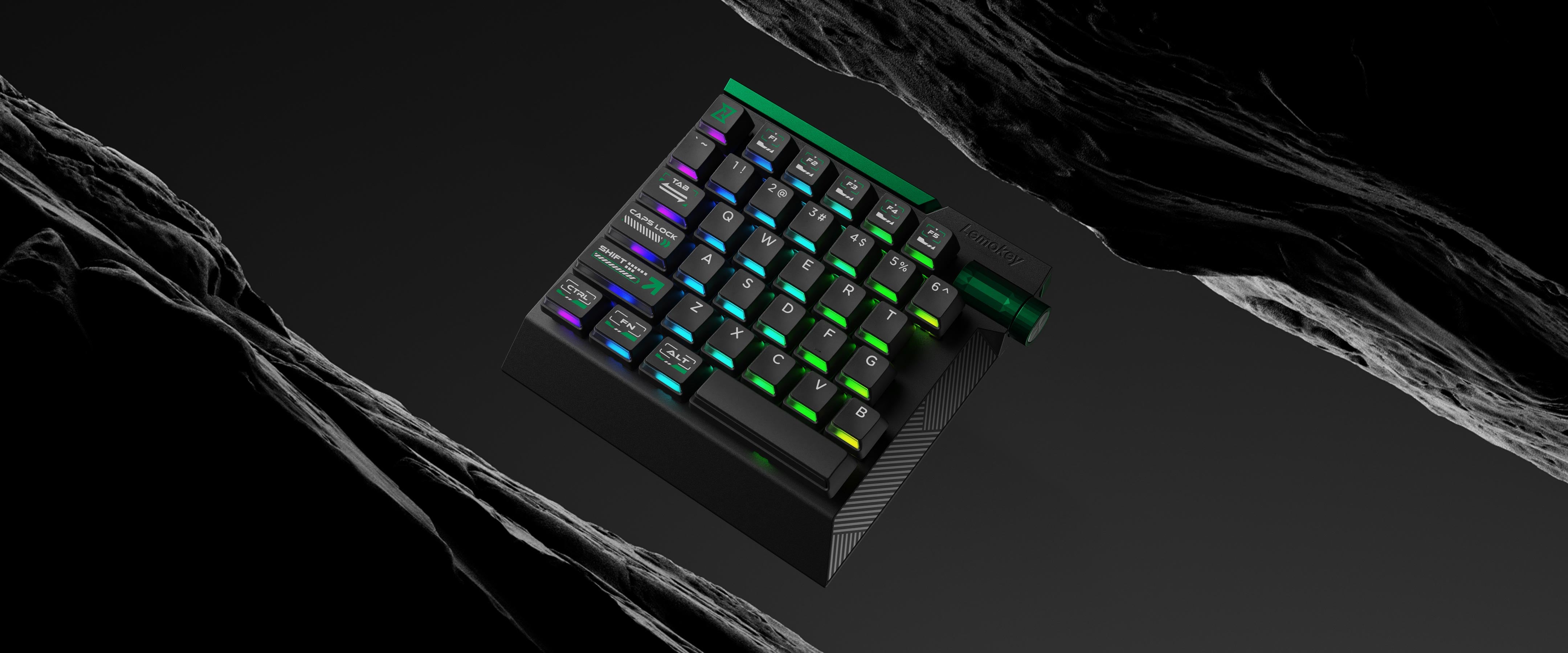 Lemokey L0 HE One Handed Magnetic Switch Gaming Keyboard