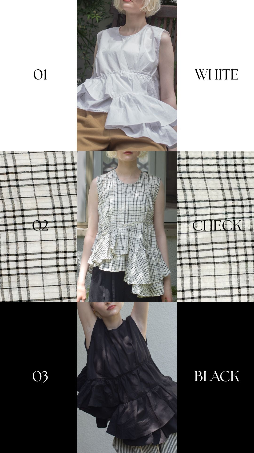 残りわずか】Ruffled peplum blouse – RANCLIC