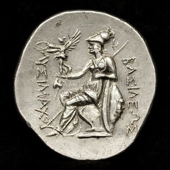 古代トラキア 297-281BC リュシマコス テトラドラクマ銀貨 裸