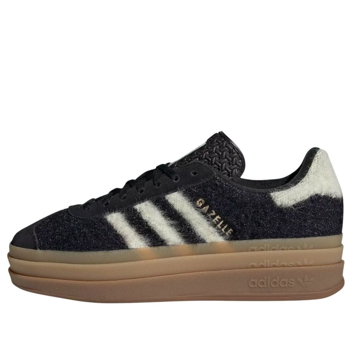 WMNS) adidas Gazelle Bold 'Black Cream White' JS3907