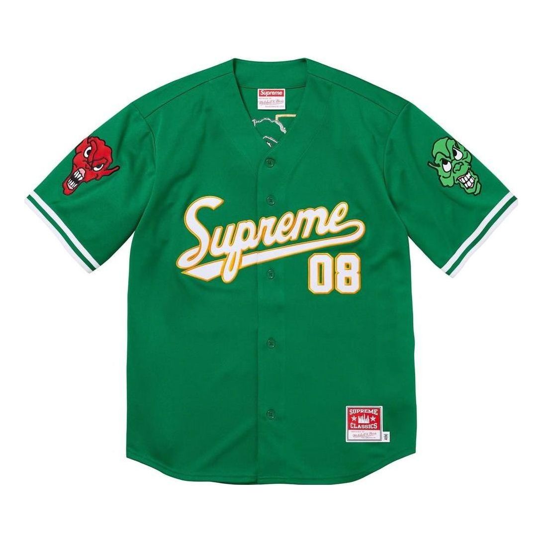 Supreme x Mitchell & Ness FW23 Week5 Downtown Hell Baseball Jersey
