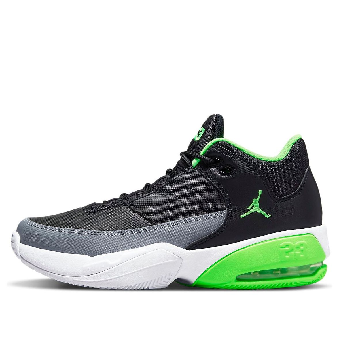 GS) Air Jordan Max Aura 3 'Black Green Strike' DA8021-003