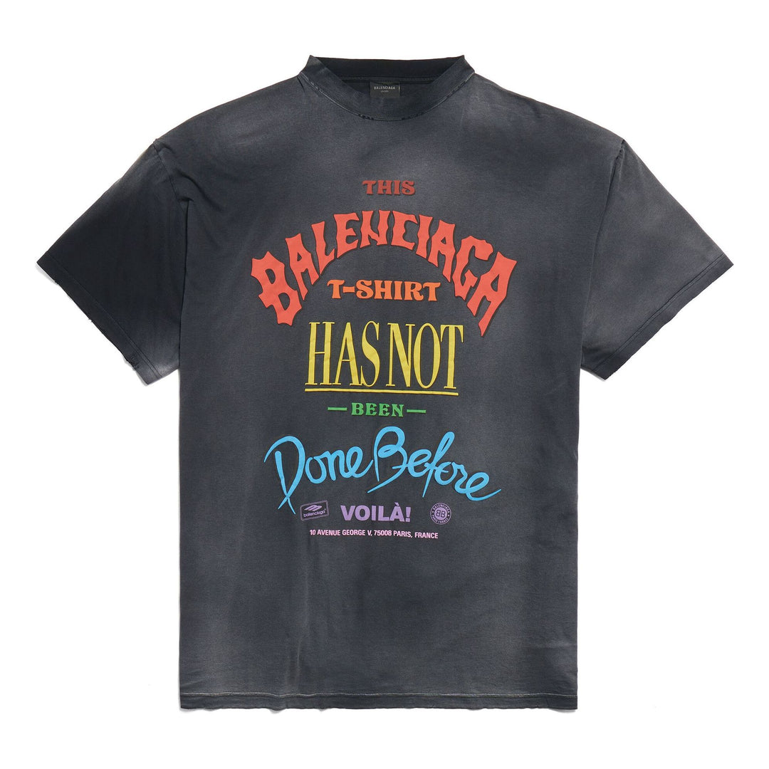 Balenciaga Not Been Done T-shirt Oversized 'Black' 787349TQVW41134
