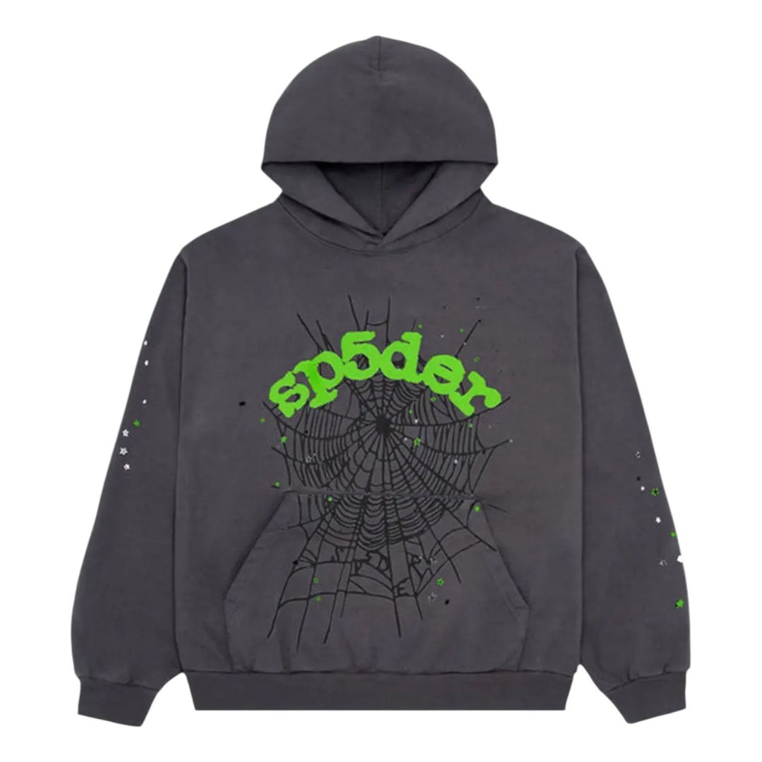 Sp5der Wait Web Hoodie 'Slate Grey' SP5-OGWB-HD-GRY