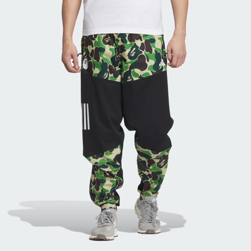 adidas x A Bathing Ape Golf Wind.Rdy Pants 'Black Green Camo' IQ3681