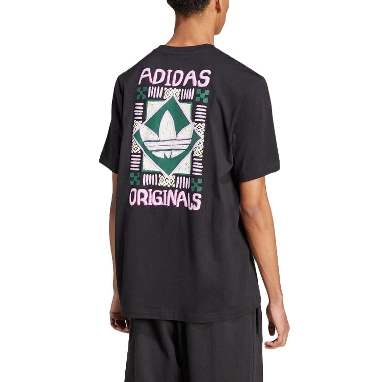 adidas 80s Premium Graphic T-shirt Asia Sizing 'Black' JC6537