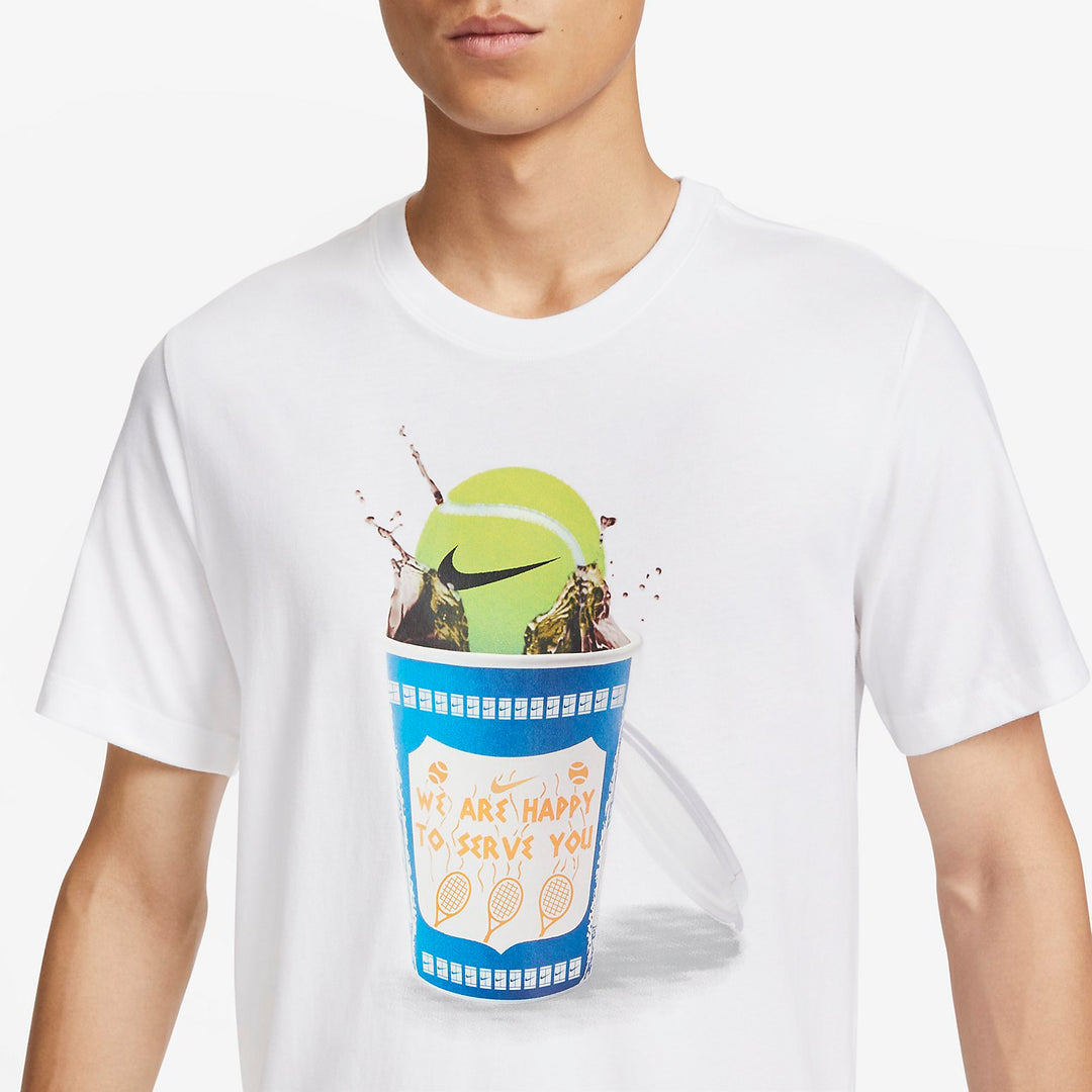 Nike Court Heritage Tennis T-shirt 'White' FJ1501-100