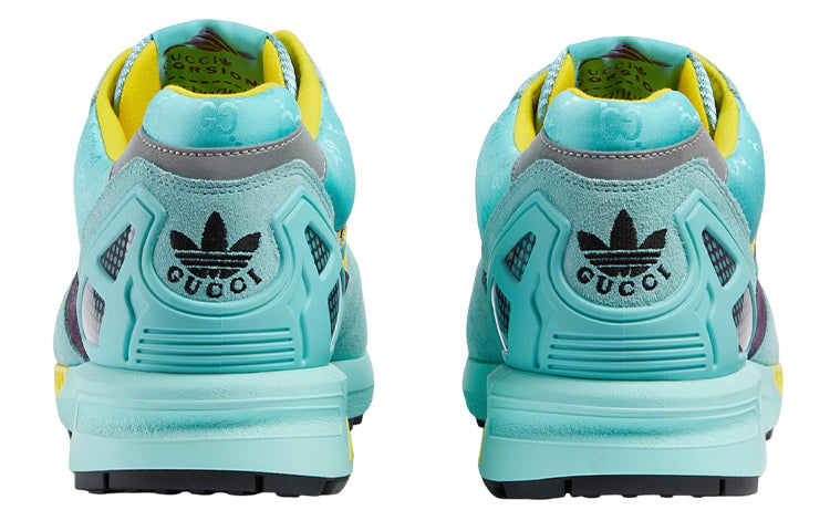 adidas x GUCCI ZX 8000 Sneakers 'Aqua Blue Yellow Brown' 721936