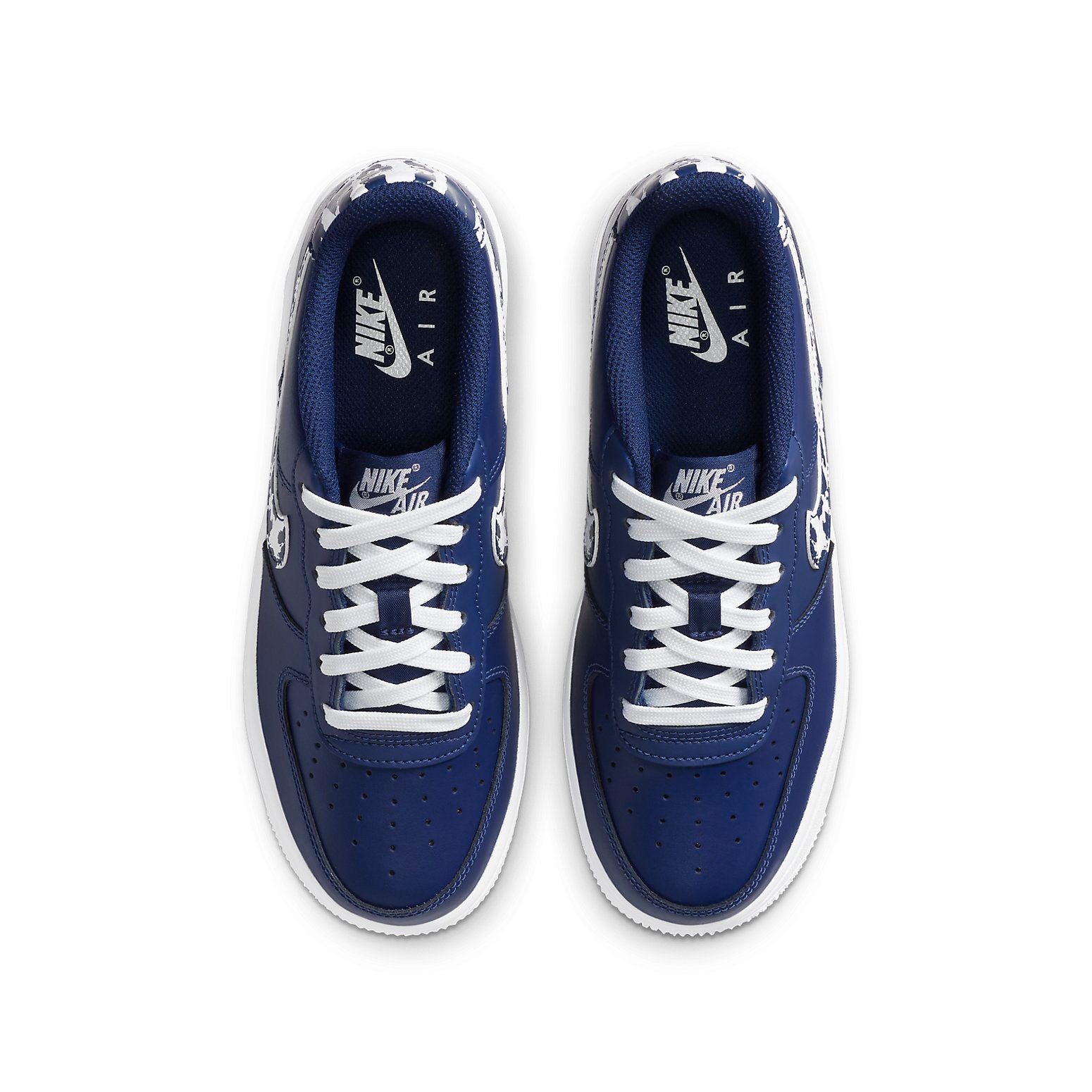 GS) Nike Air Force 1 LV8 1 'Splatter Swoosh - Blue Void' CZ7878-400