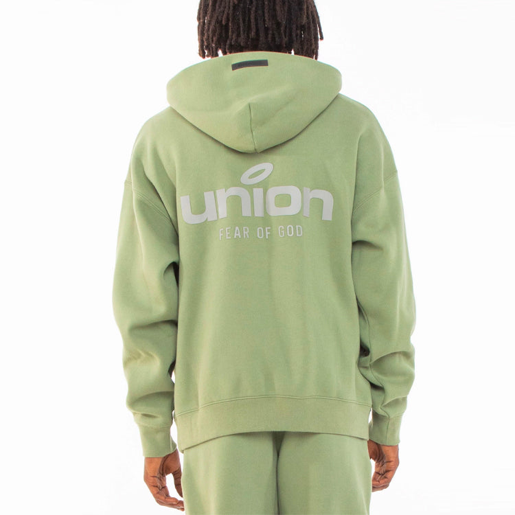 Fear of God Essentials FW21 Vintage Hoodie x Union LA 'Green' FOG
