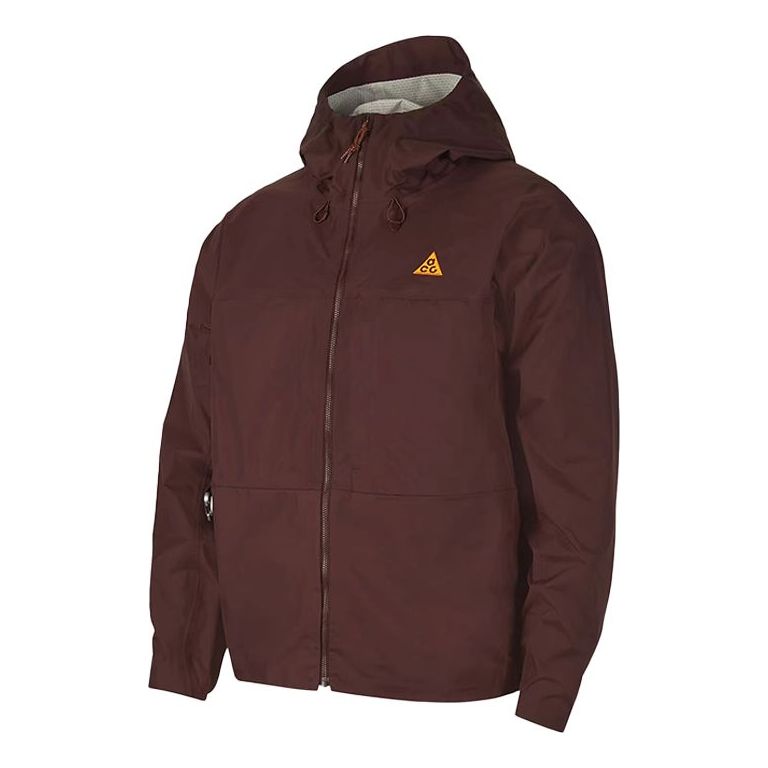 Nike ACG Tuff Nuggets Jacket Zipper hooded Brown CV0637-643