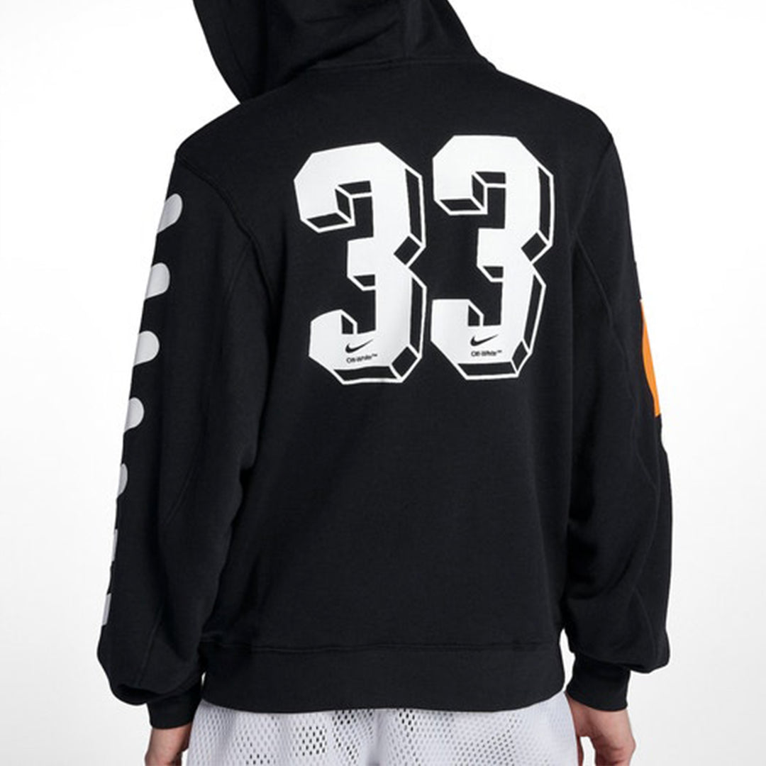 Nike x Off-White Hoodie 'Black Total Orange' AA3257-010
