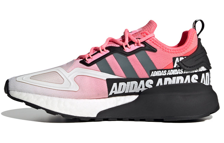 WMNS) adidas ZX 2K Boost 'Wordmark Heel Stripe - Semi Solar Red