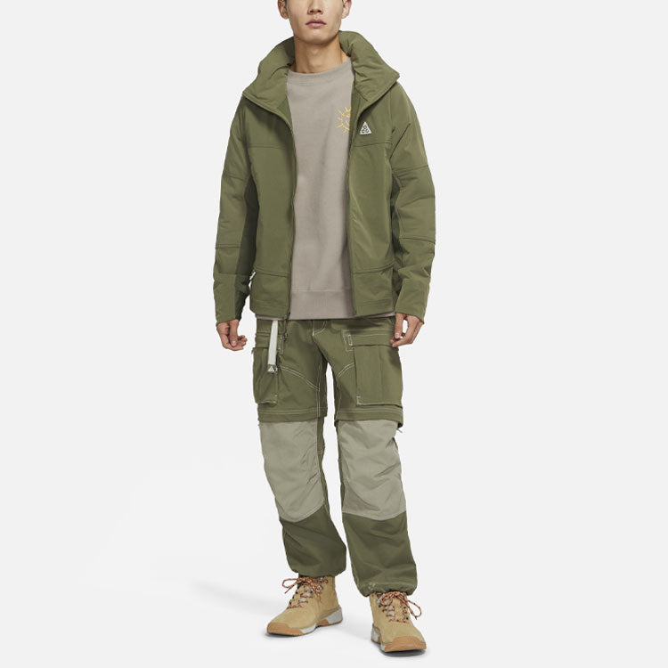 Nike Acg sun Farer Outdoor Solid Color Sports Hooded Jacket Green