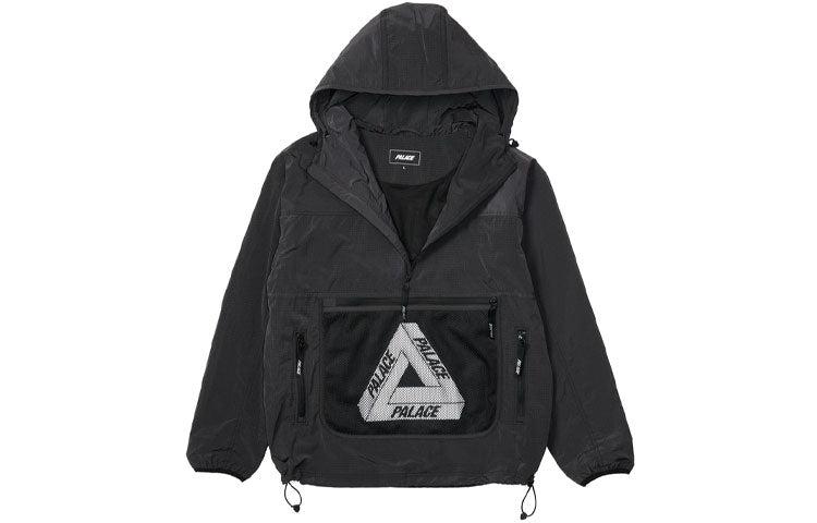 PALACE Tri-Ferg Half Zipper Reflective Jacket Unisex Black P20JK017