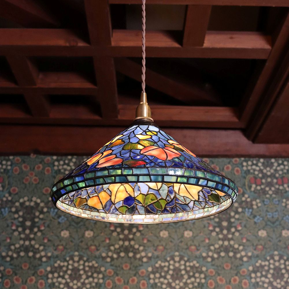 ステンドグラス シェード IVY (Ten Light)【灯具C】 JJ1-SL346