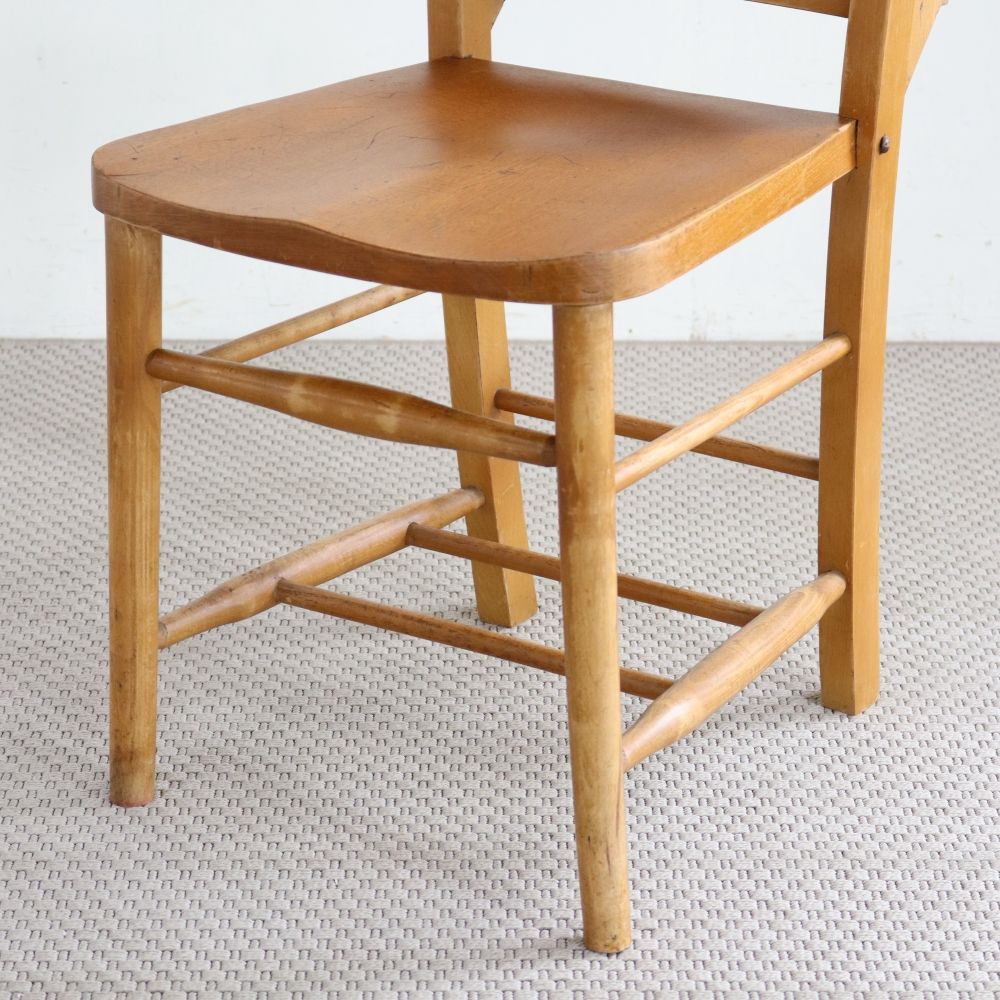 十字架がアクセント♪ クロスバック・チャーチチェア VC104-353001