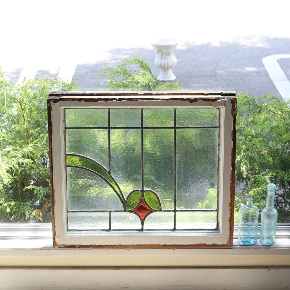 英国アンティーク】ステンドグラス （アンティーク枠） VC106-286006