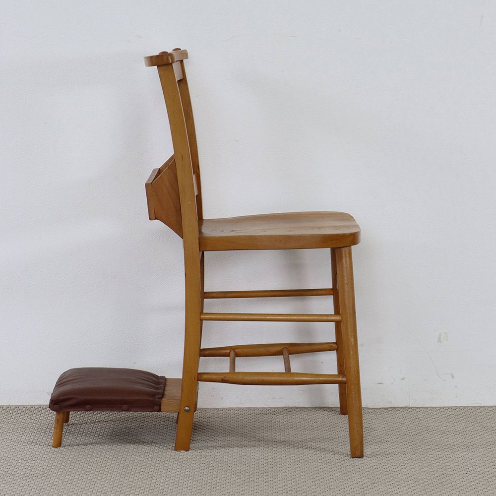 凛とした十字架が印象的♪ チャーチチェア VC110-098 – アンティーク