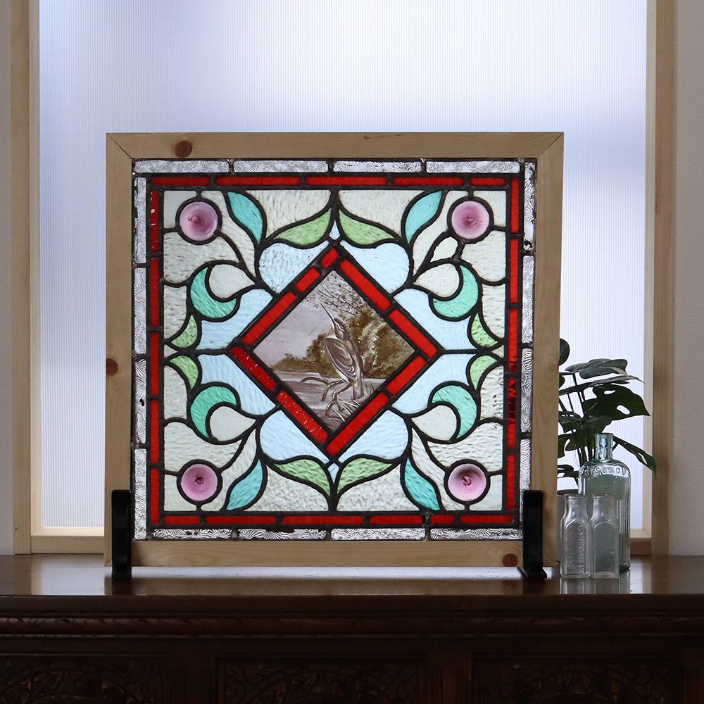 まるで絵画のよう♪ アンティーク・ステンドグラス（絵付け） VC112