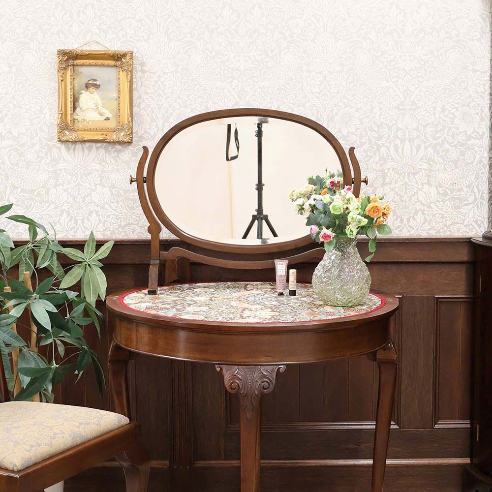 優しいオーバル型です♪ スタンドミラー VC113-267 – アンティーク家具
