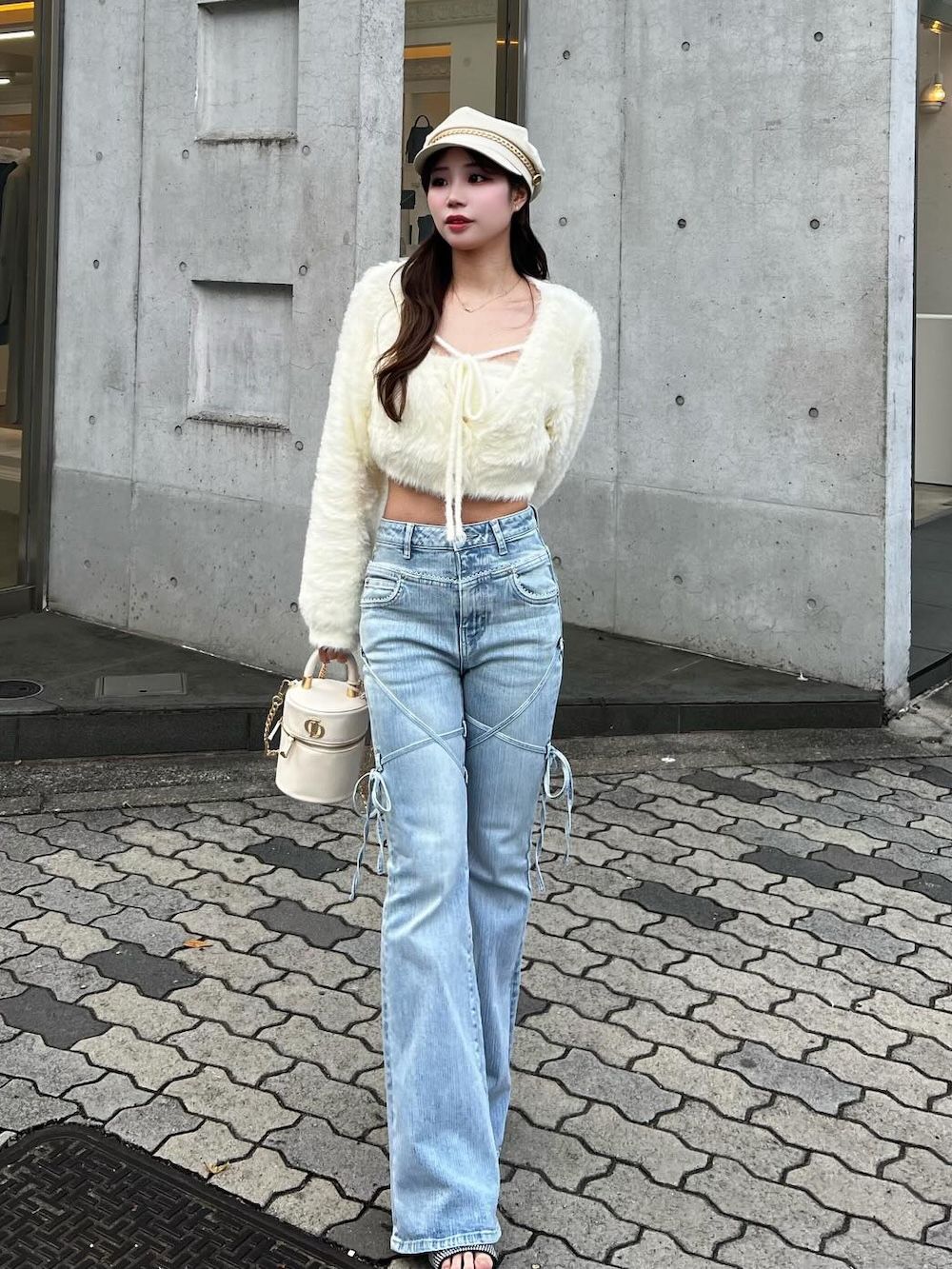 予約商品】ピコレースハイウエストフレアデニム – Darich (ダーリッチ)