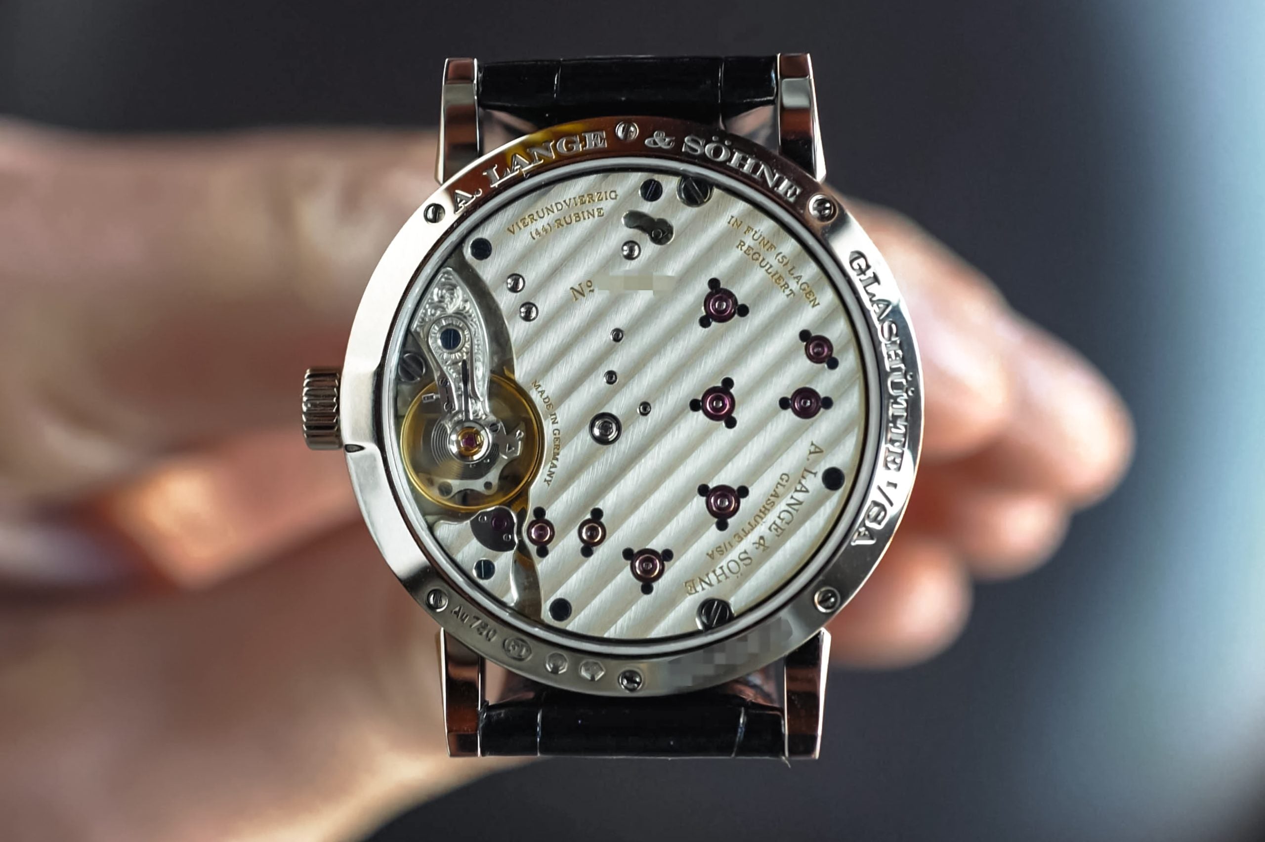 Gold Flux Dial 182.086 A. Lange & Söhne Little Lange 1 – Hairspring