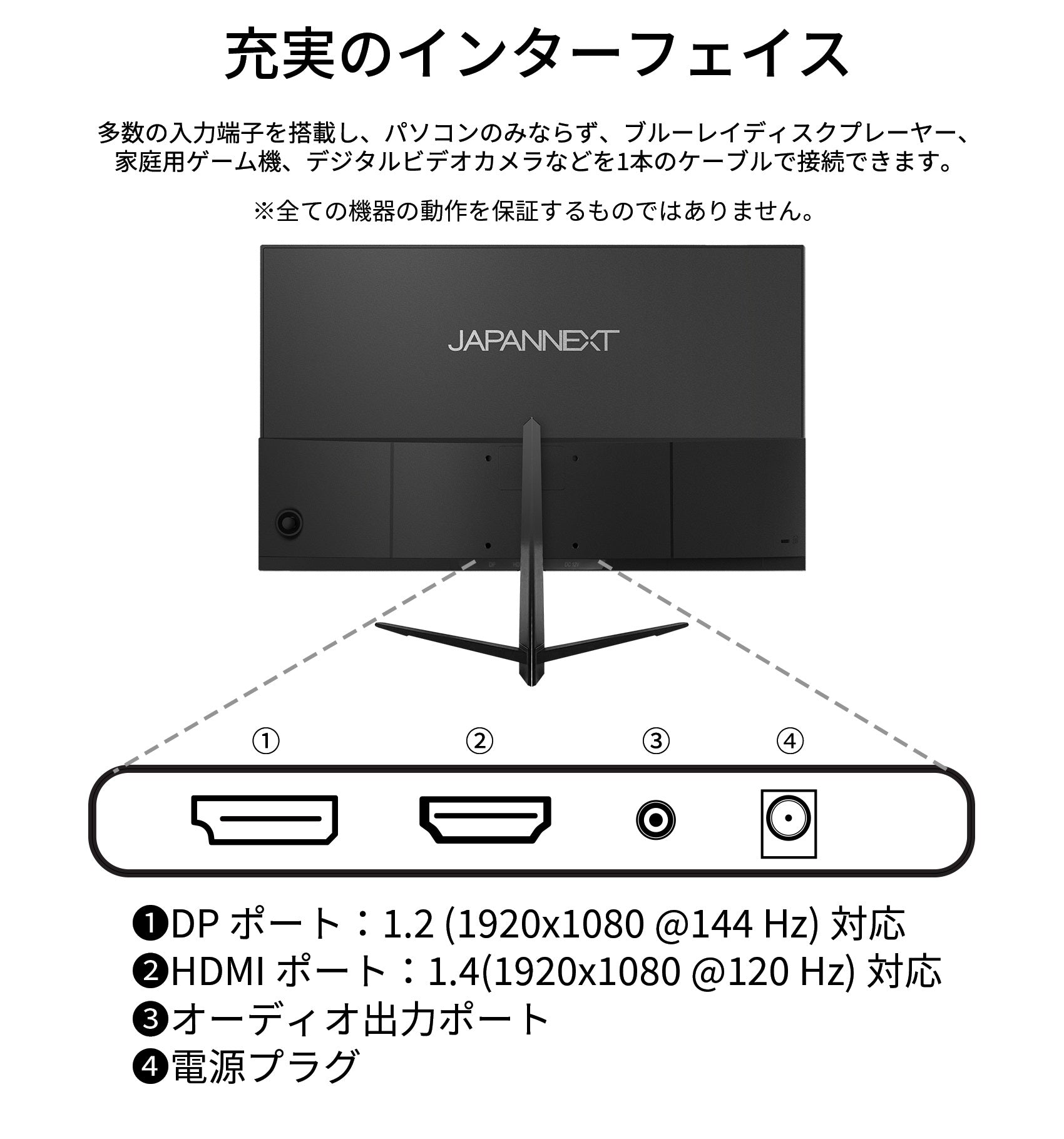 Amazon.co.jp限定】JAPANNEXT 21.5型フルHDパネル搭載144Hz対応