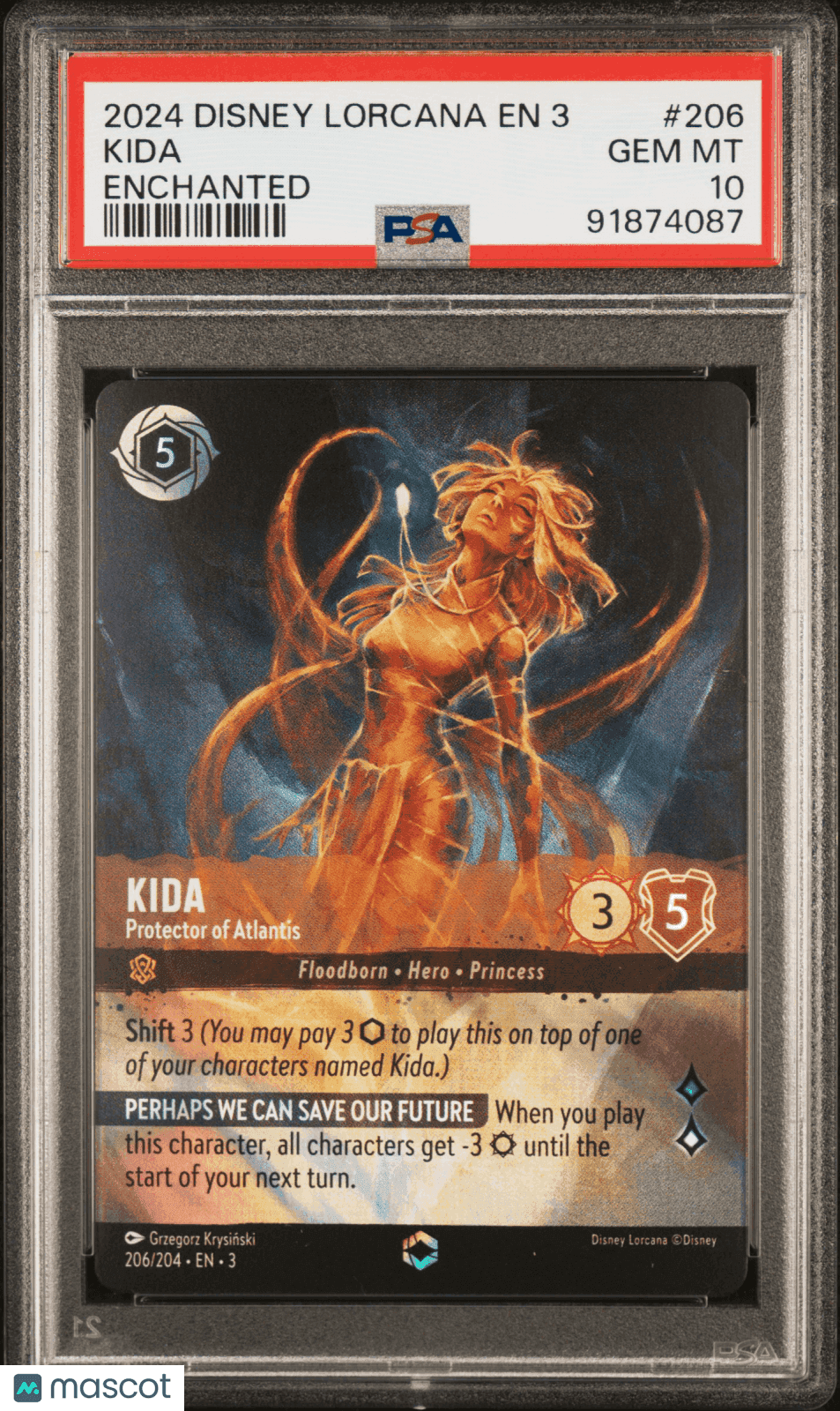 2024 Disney Lorcana TCG Kida #206 PSA 10 | CardsHQ - Shop Sports