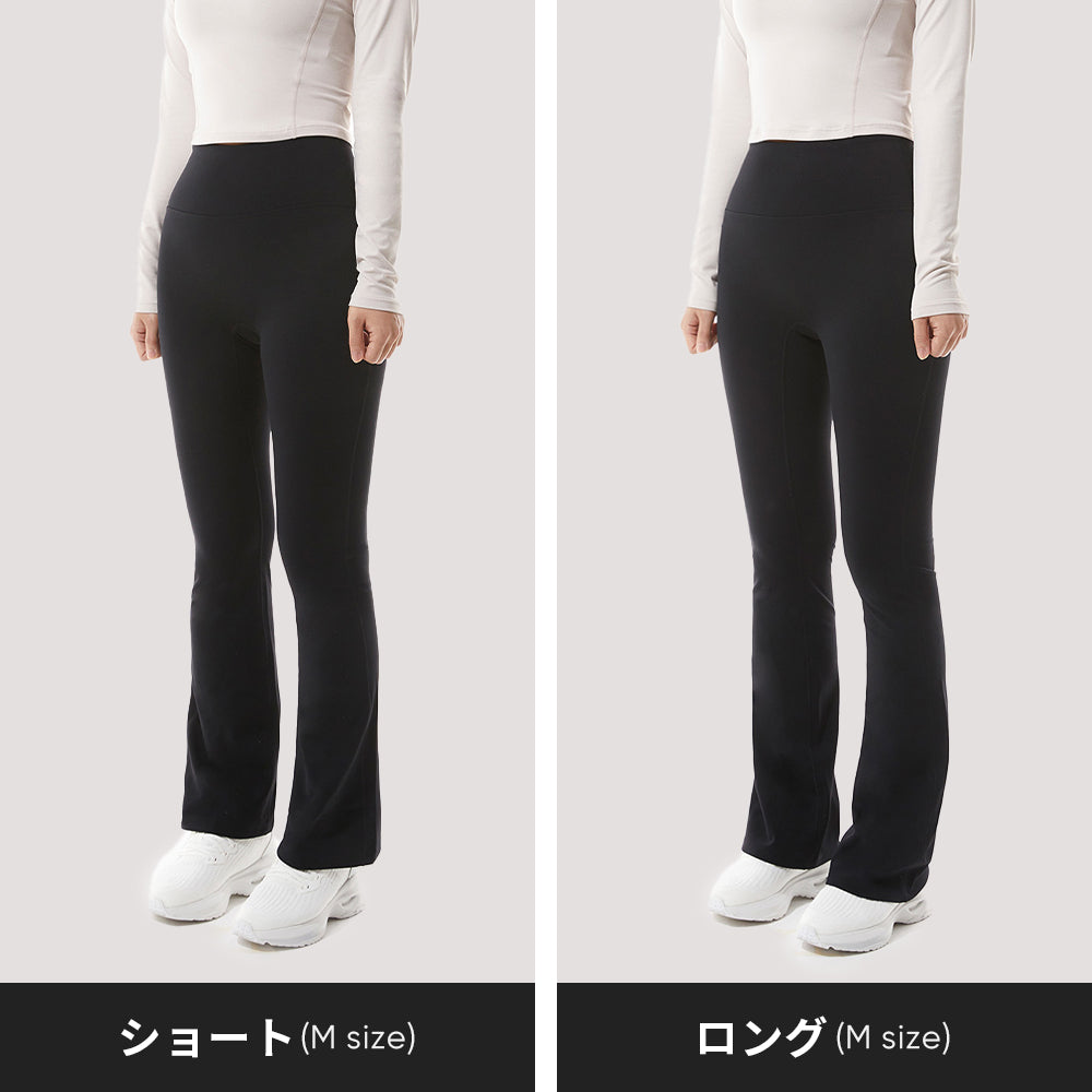 Airywin シャロン フレアレギンス (ブラック) | andar JAPAN