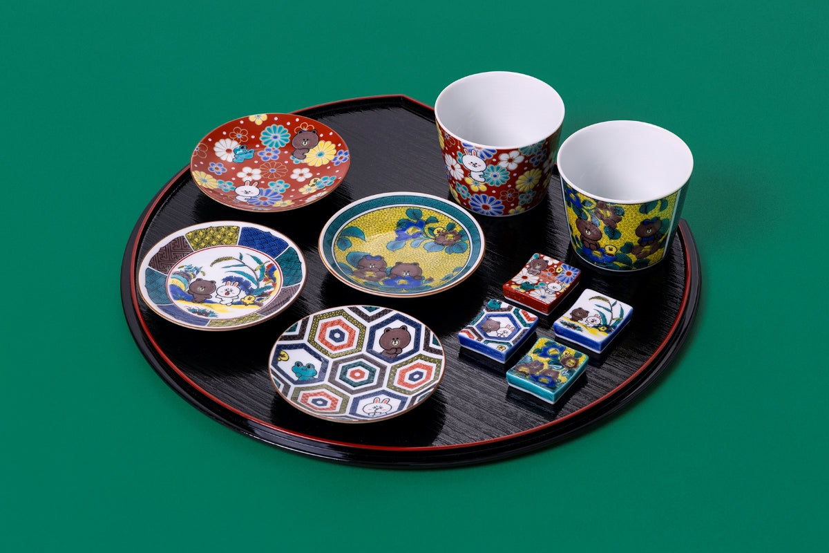 九谷焼 豆皿(吉田屋) LINE FRIENDS – LINE FRIENDS SQUARE JAPAN OFFICIAL