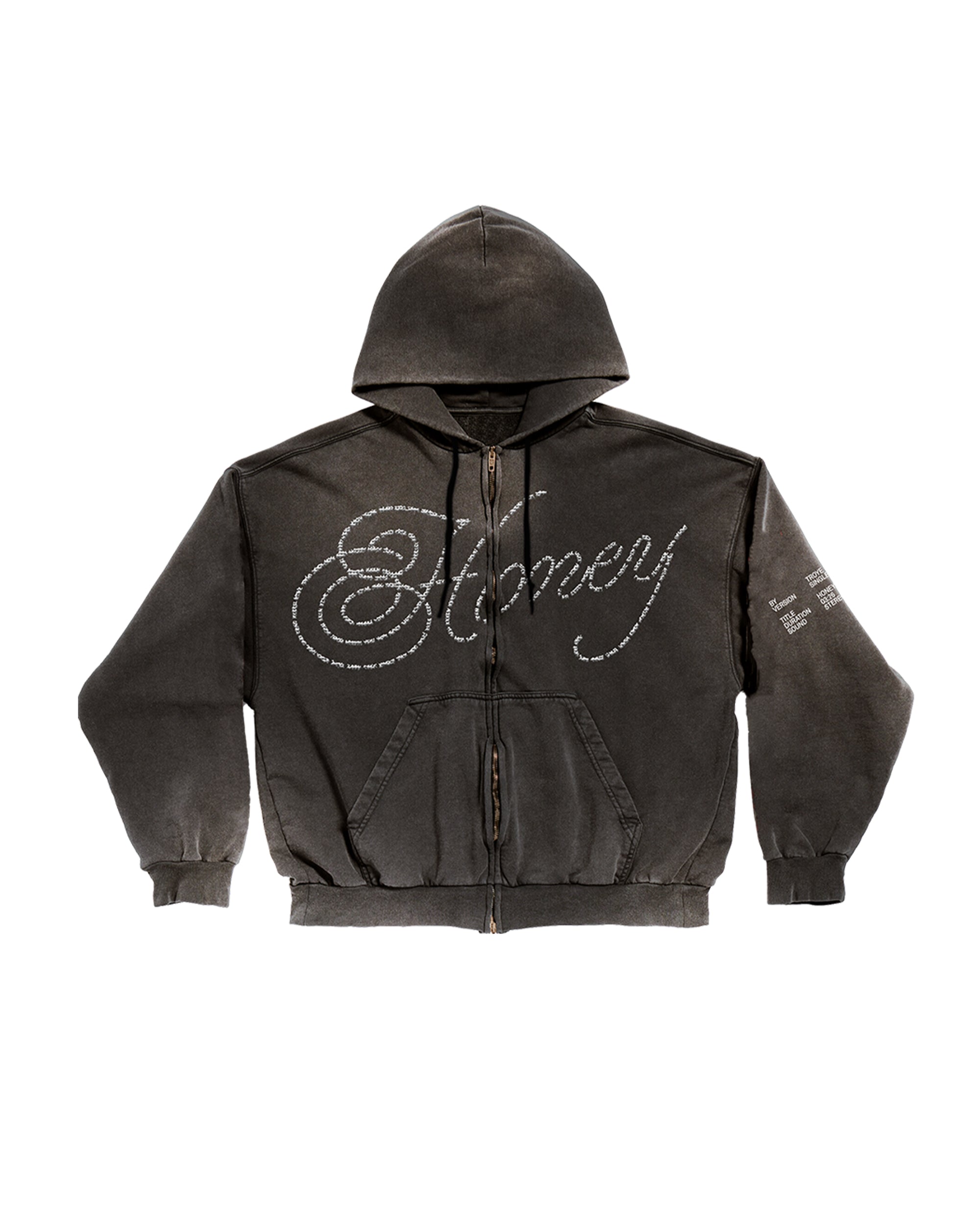 Xwore | Thrashed Darted Zip-up | Hoodies | Complex Shop