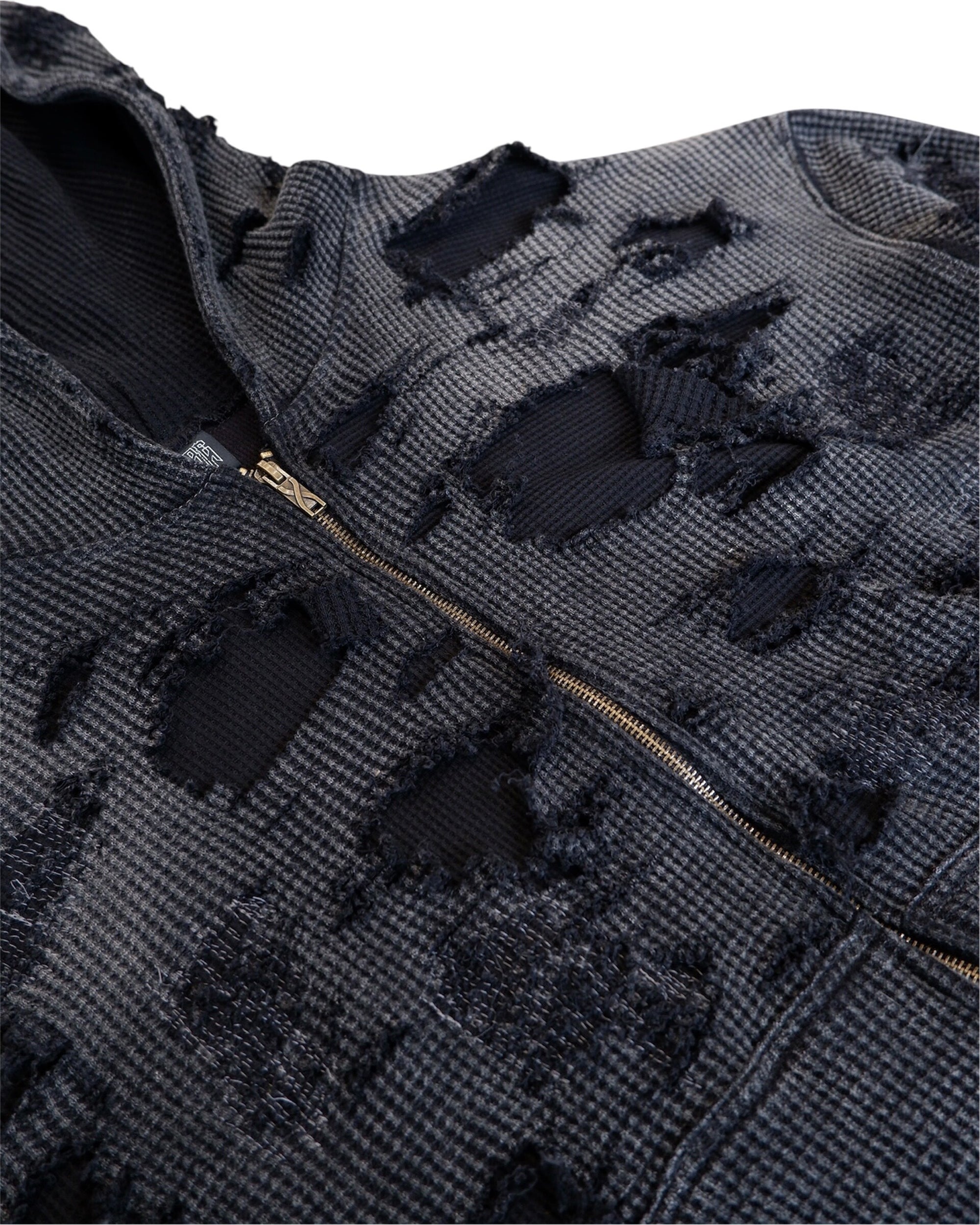 Xwore | Thrashed Darted Zip-up | Hoodies | Complex Shop