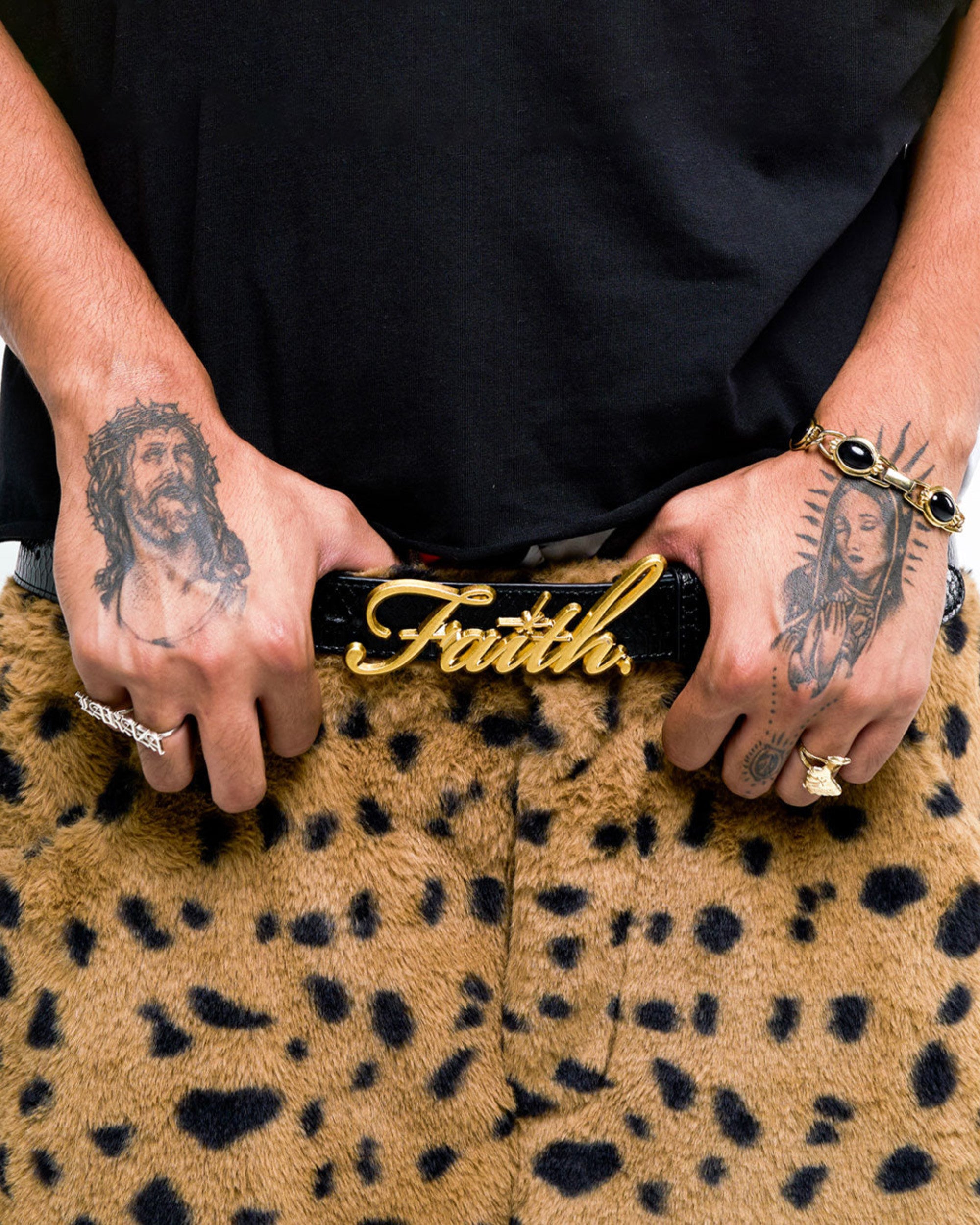 Faith By Luis | Gold Faith Belt | Belts | Complex Shop