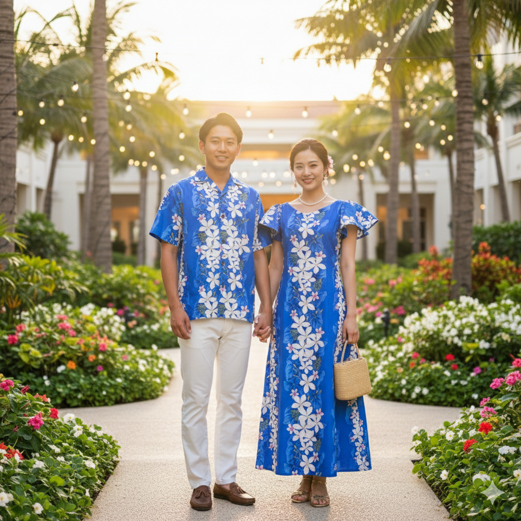 アロハシャツ レンタル｜全15色・6日間｜沖縄・ハワイ結婚式