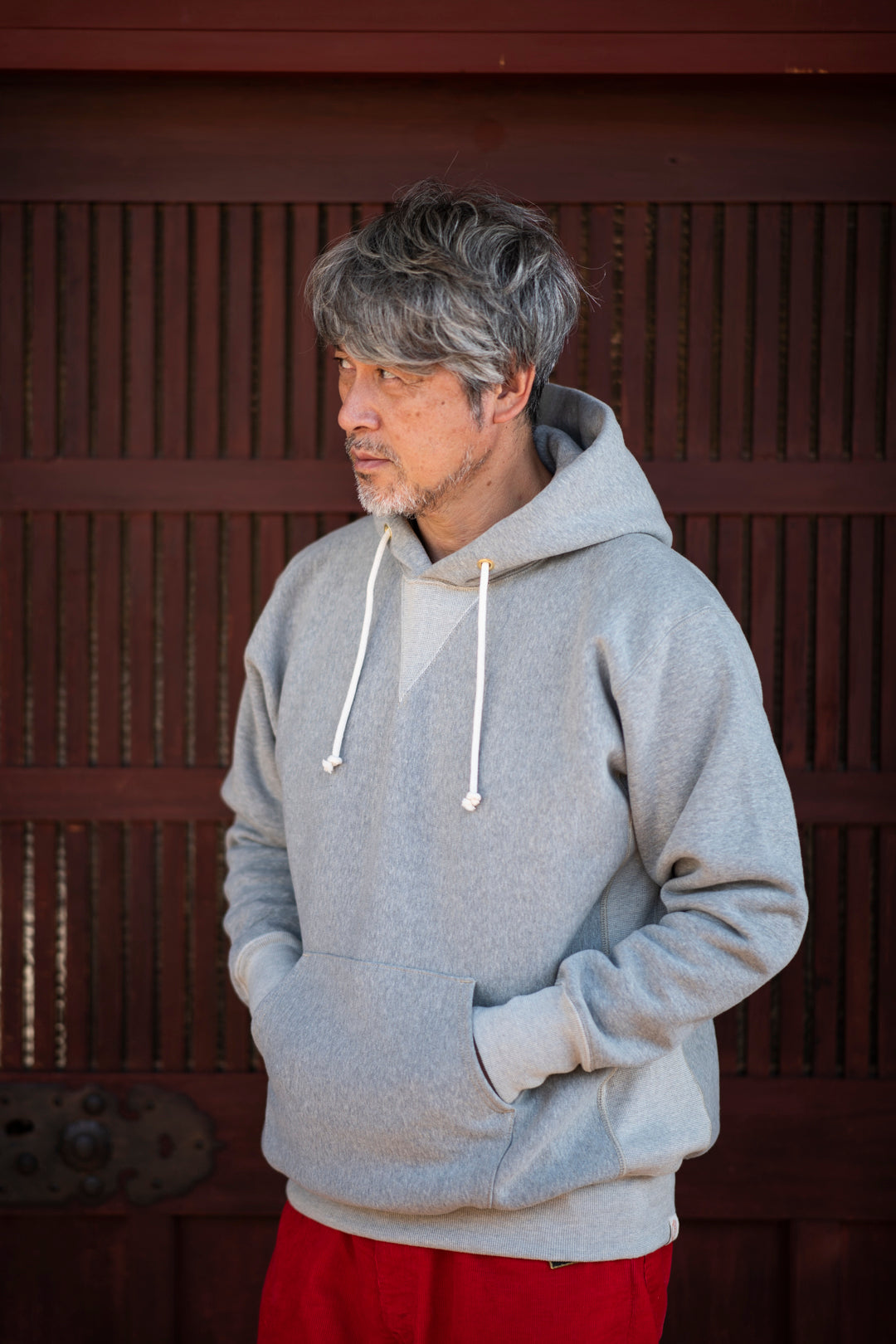 BONCOURA Hoodie Gray Loop Wheeled Hoodie Gray – BONCOURA Official