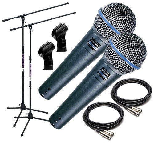Shure Beta 58A Dynamic Vocal Microphone STAGE PAK – Kraft Music