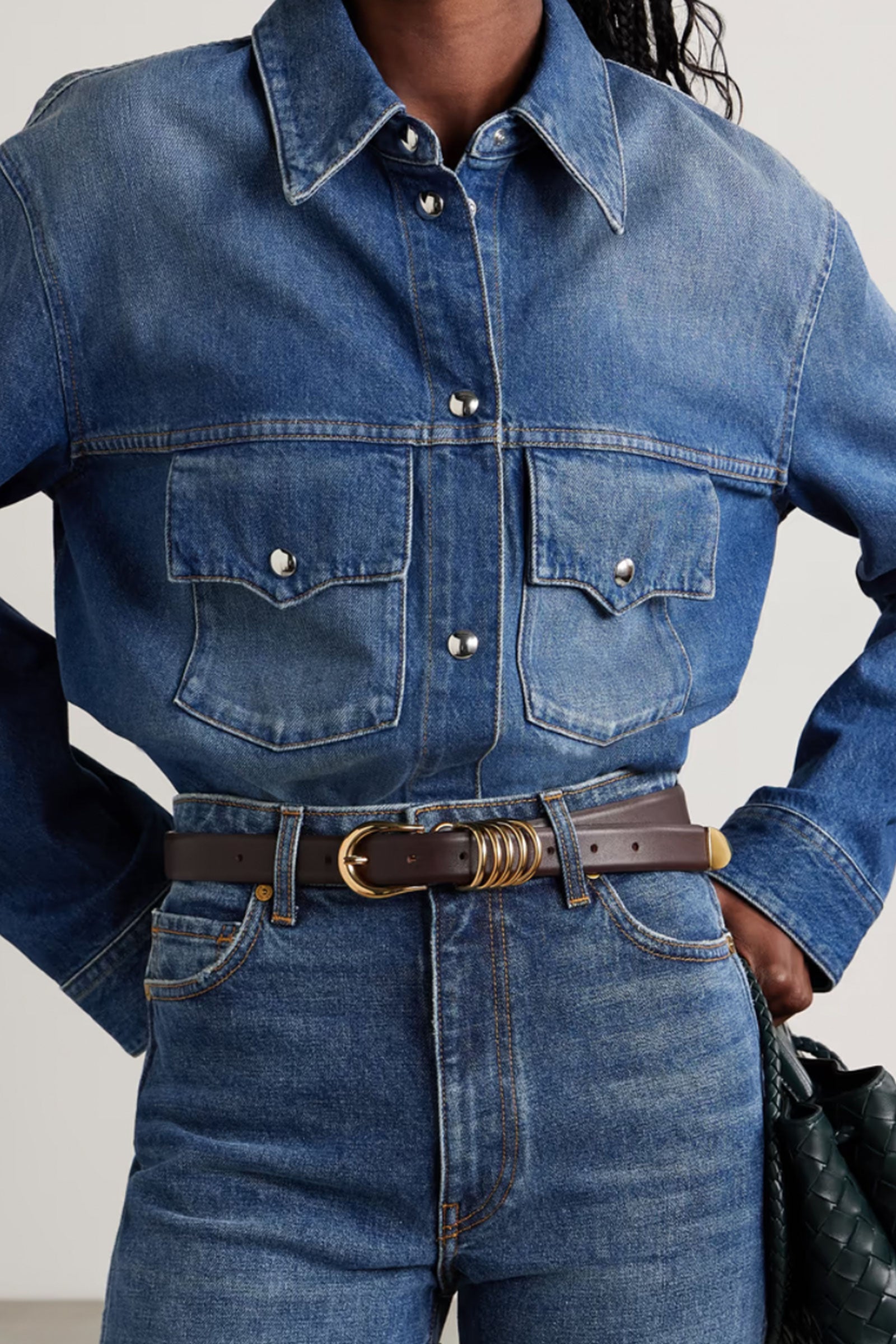 Déhanche Hollyhock Leather Belt | Wardrobe Icons