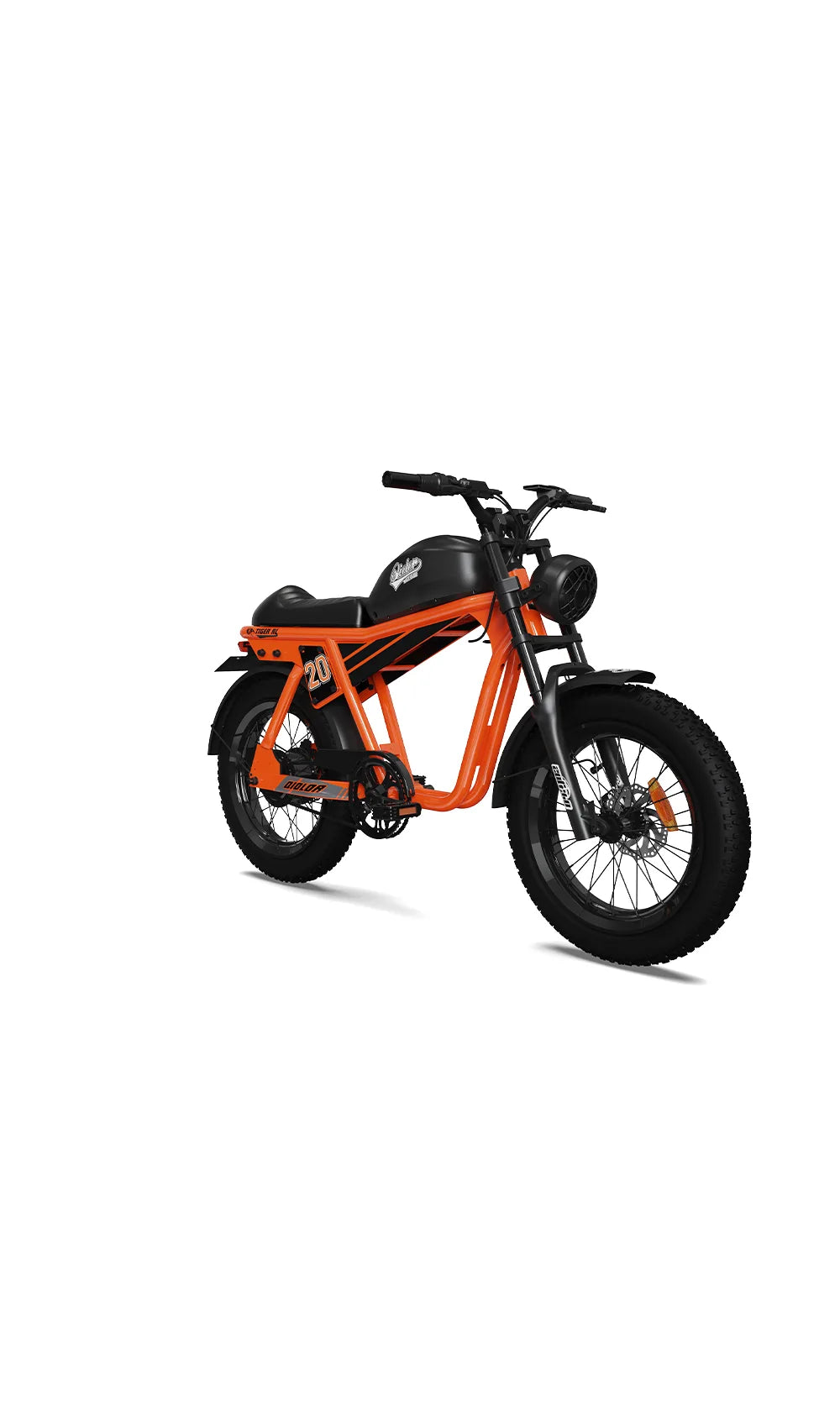 Fat Tire Electric Cruiser Bike-QIOLOR Tiger RL