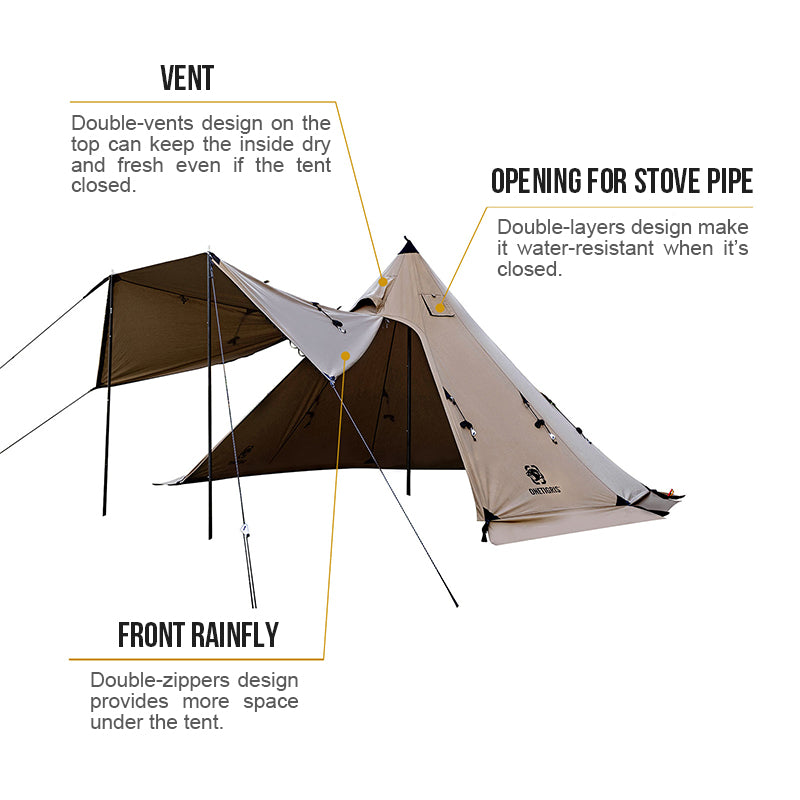 OneTigris northgaze 煙突ホットテント – OneTigris Camping