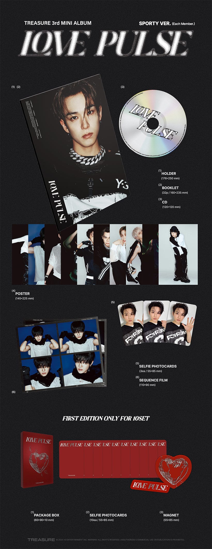 TREASURE - 3rd Mini Album LOVE PULSE (SPORTY Ver.)