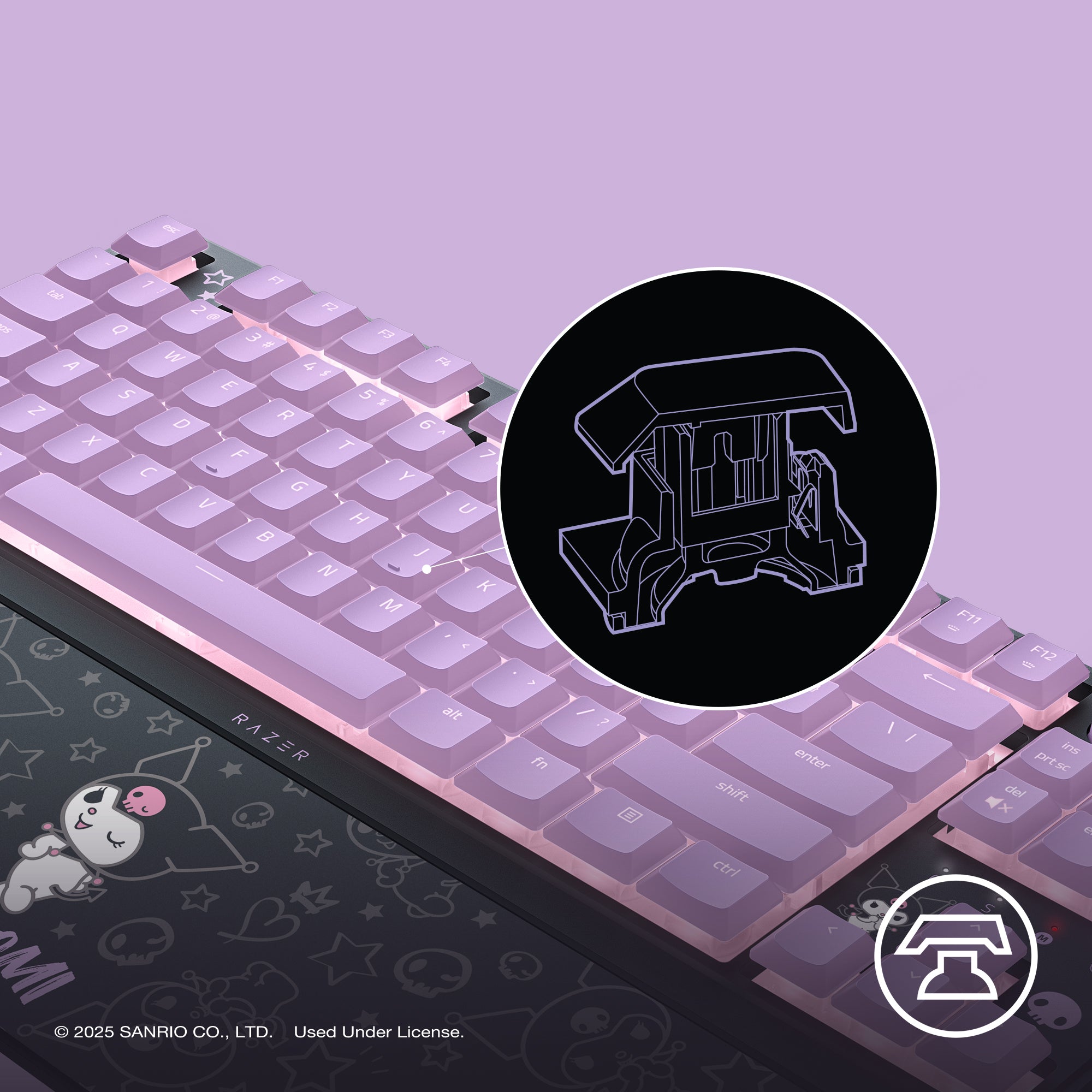 Razer Ornata V3 Tenkeyless Kuromi Edition オルナタ ブイスリー