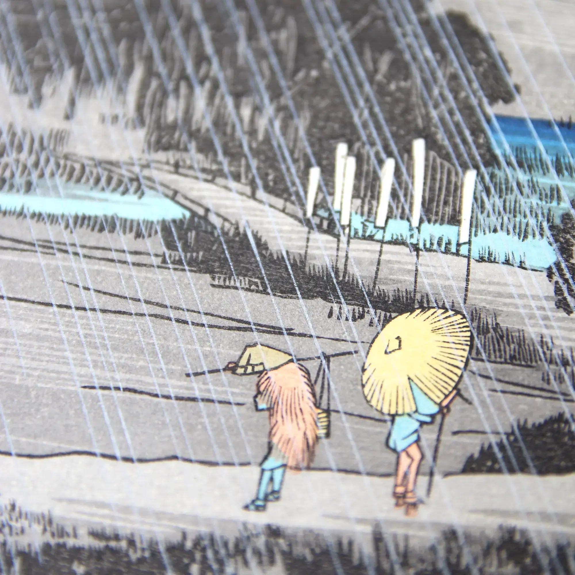 Utagawa Hiroshige（歌川広重） 歌川広重「江戸近郊八景 吾嬬社夜雨