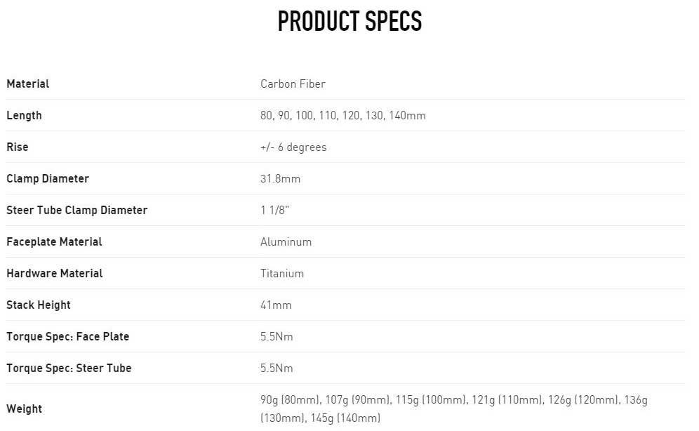 ENVE Carbon Road Stem – all3sports