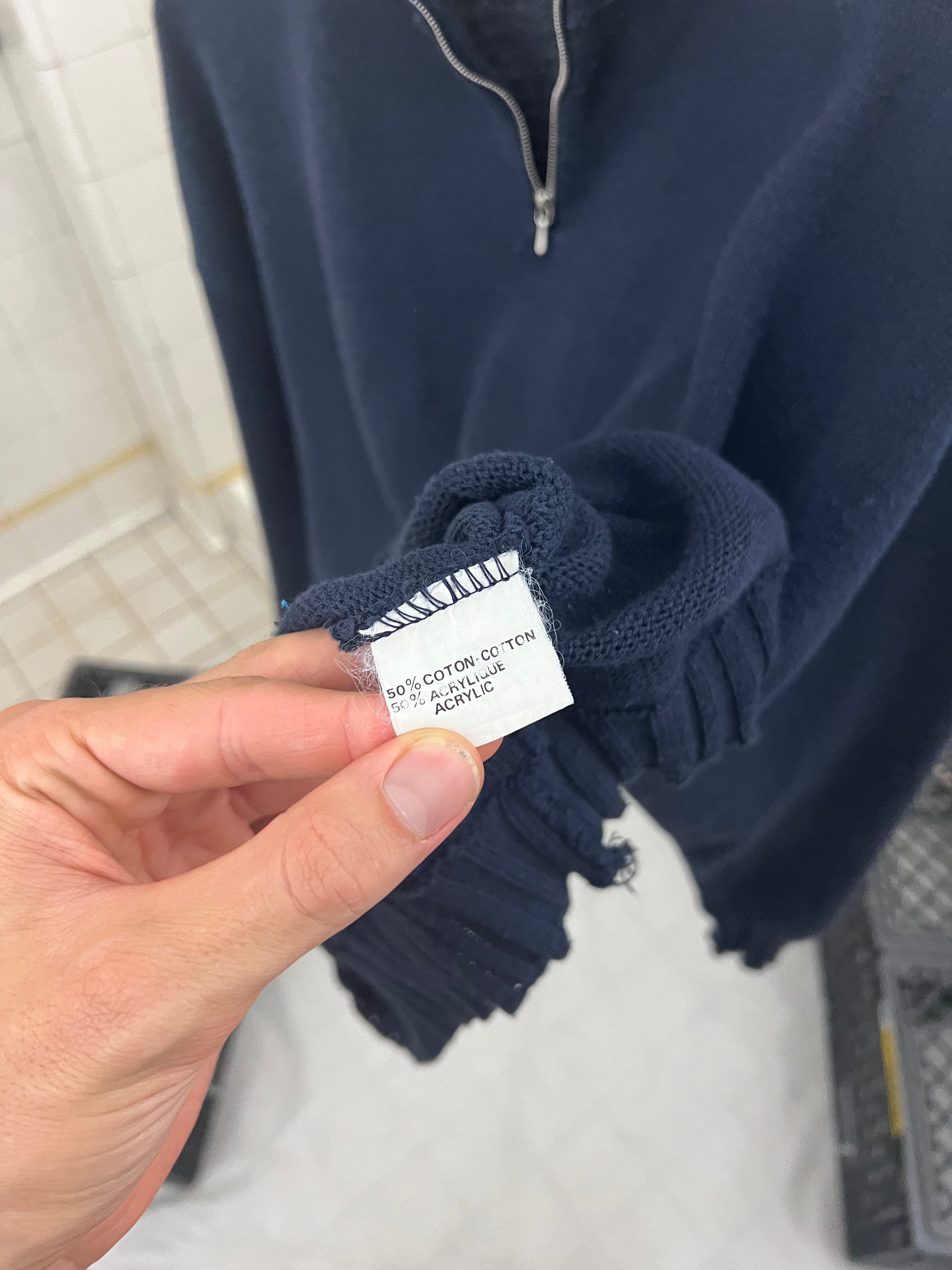 1980s Marithe Francois Girbaud x Les Millesimes Quarter Zip Knit