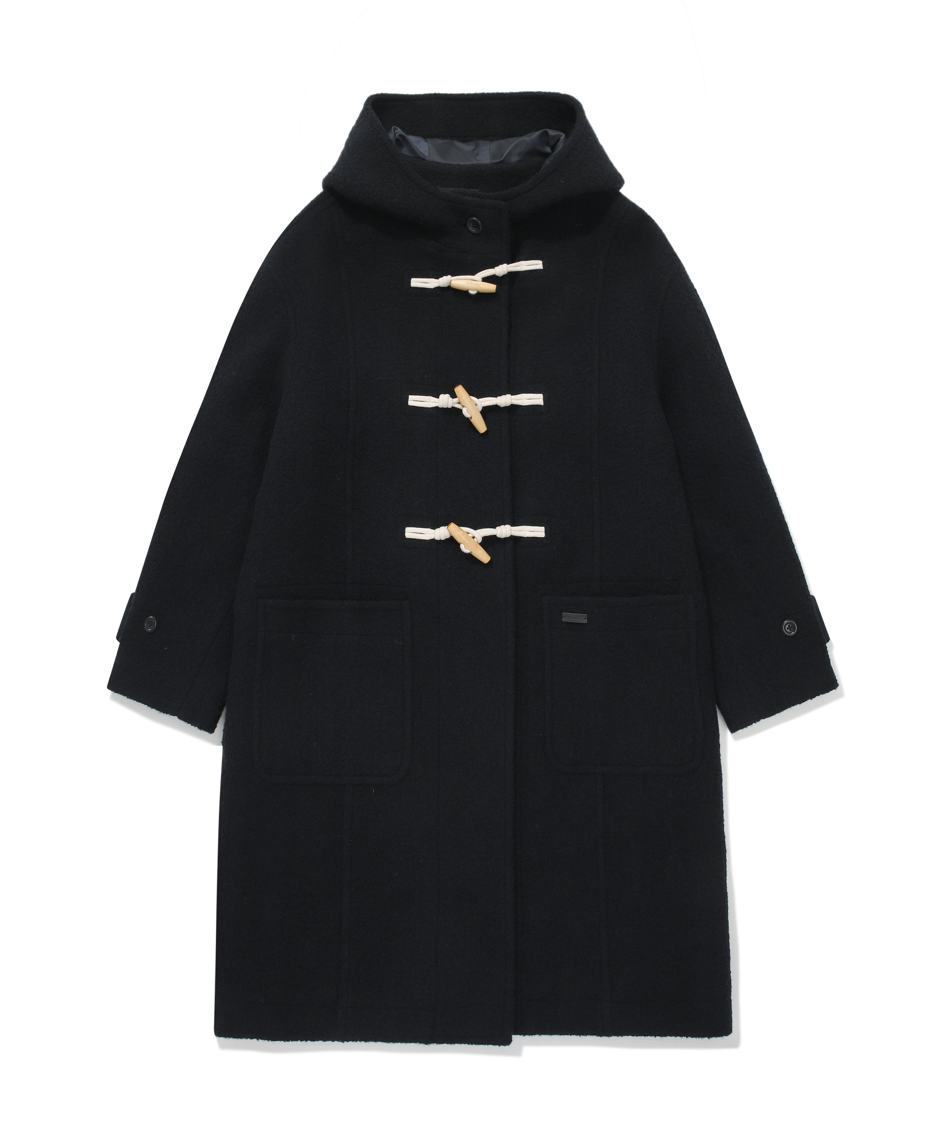 HYKE ダッフルコートネイビーSサイズ