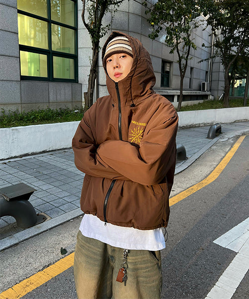 オーバーサイズ2ウェイウォッシュダウンジャケット (6oz) - HundoP